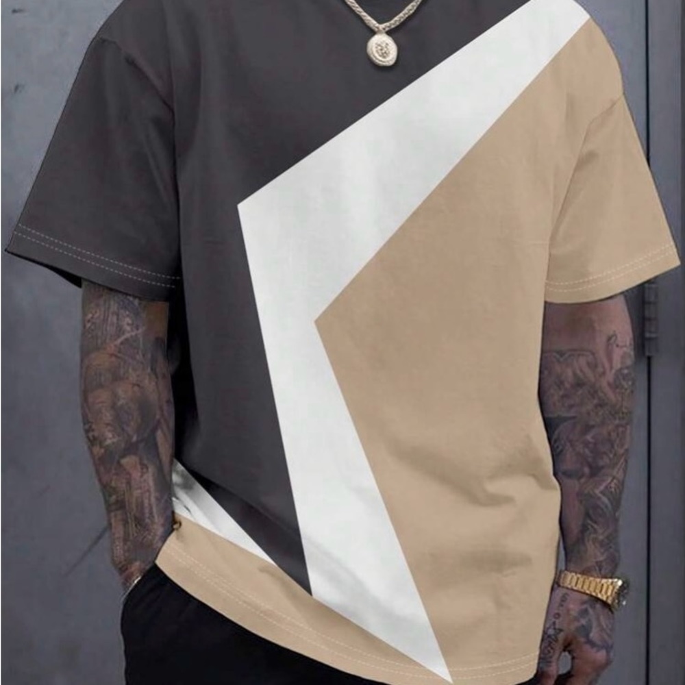 Men’s Multicolor Round Neck Casual Daily Summer Short Sleeve T shirts